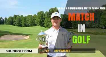 Understanding Golf's Championship Match Consolation Match: Rules and Purpose