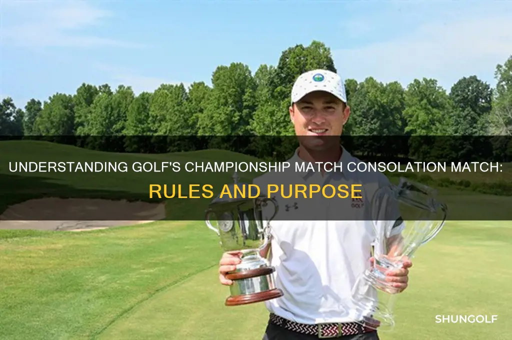 what is a championship match consolation match in golf