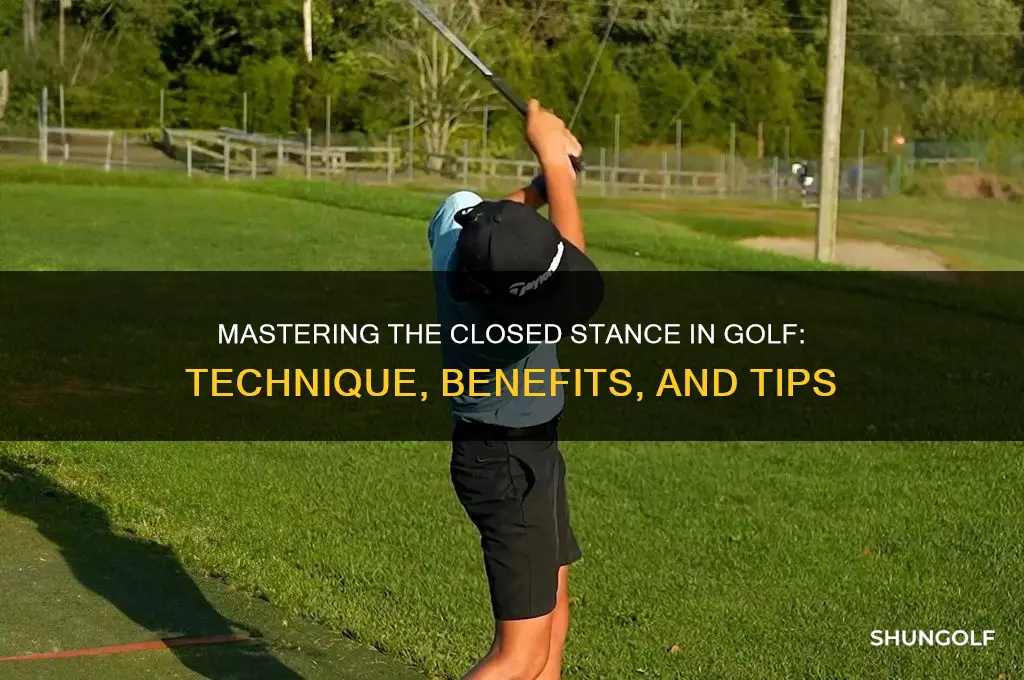 what is a closed stance in golf
