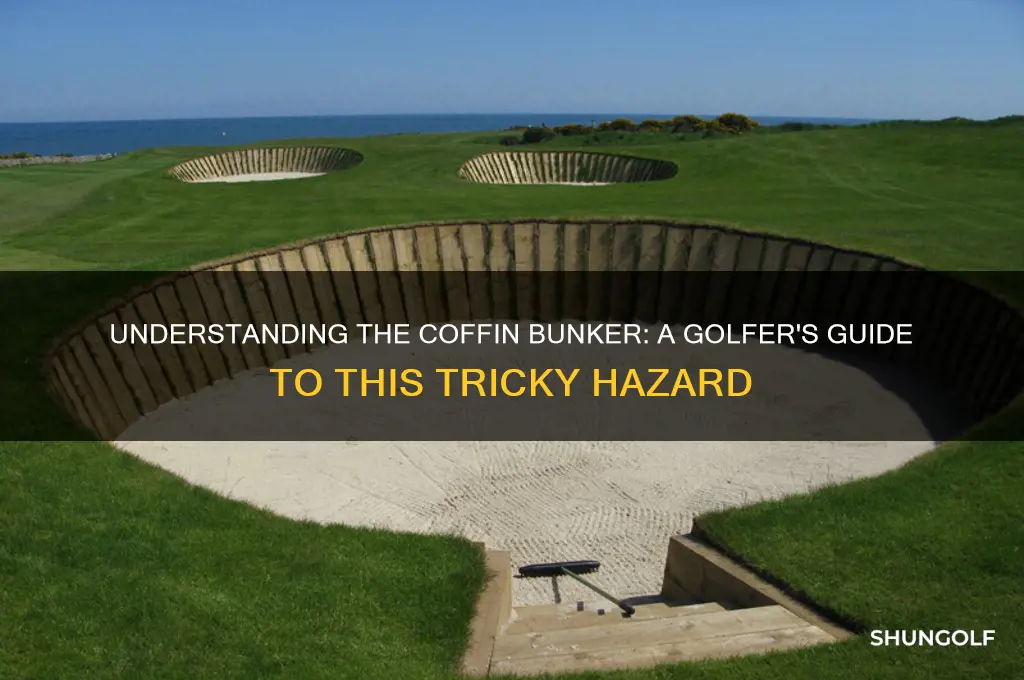 what is a coffin bunker in golf