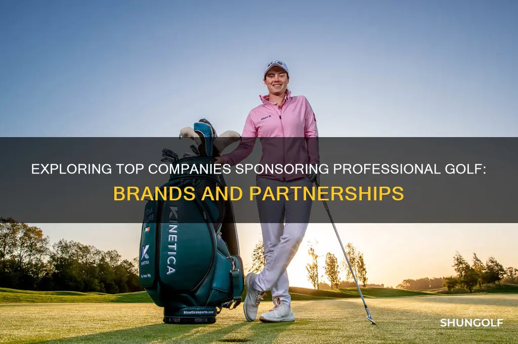 what is a company that sponsors professional golf