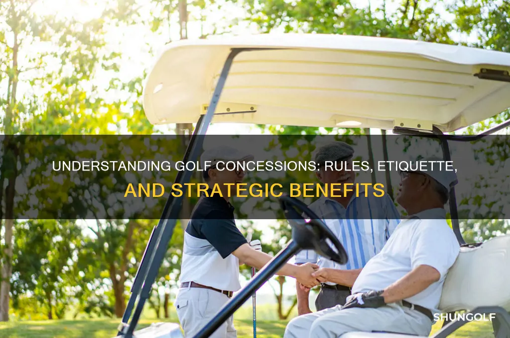 what is a concession in golf
