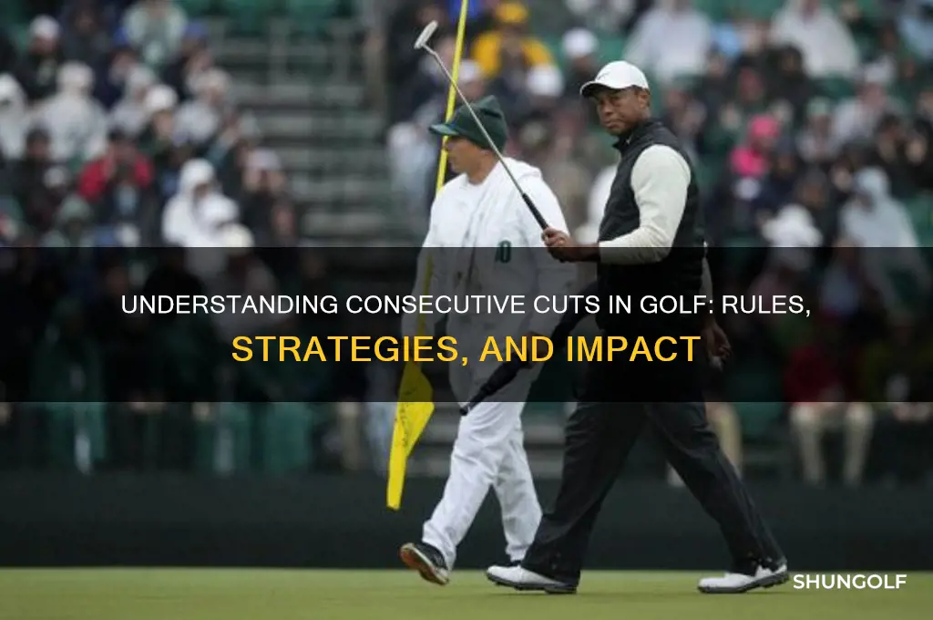 what is a consecutive cut in golf
