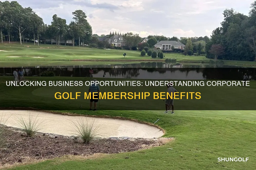 what is a corporate golf membership