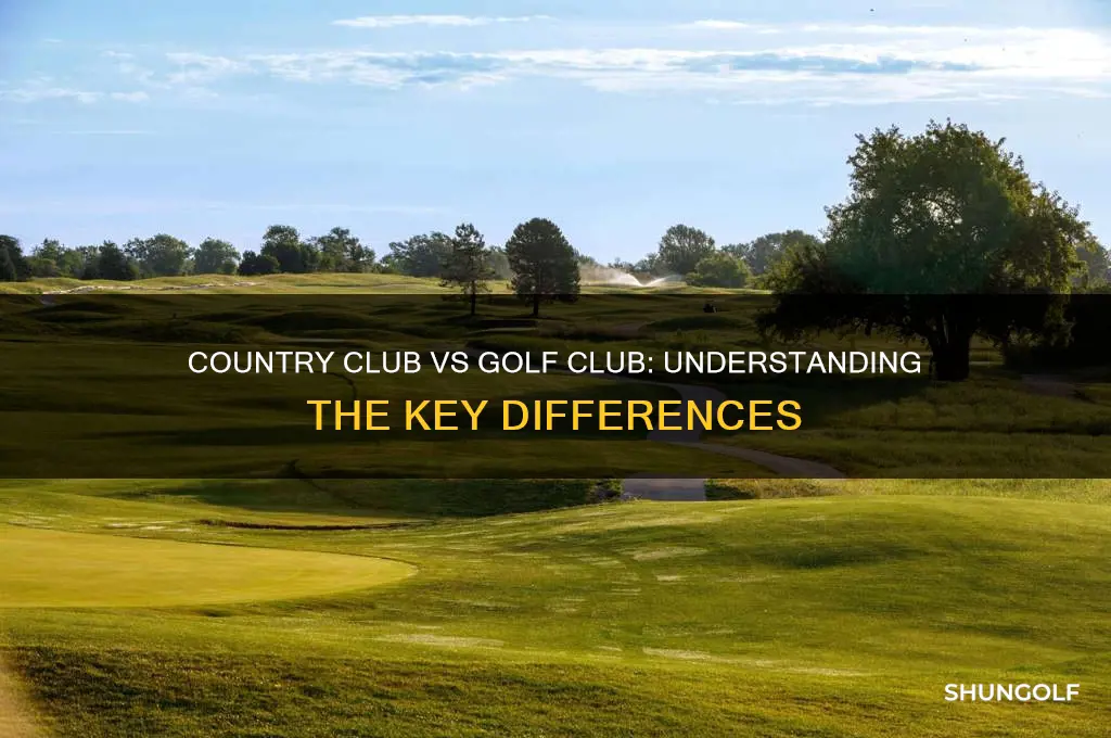 what is a country club vs golf club