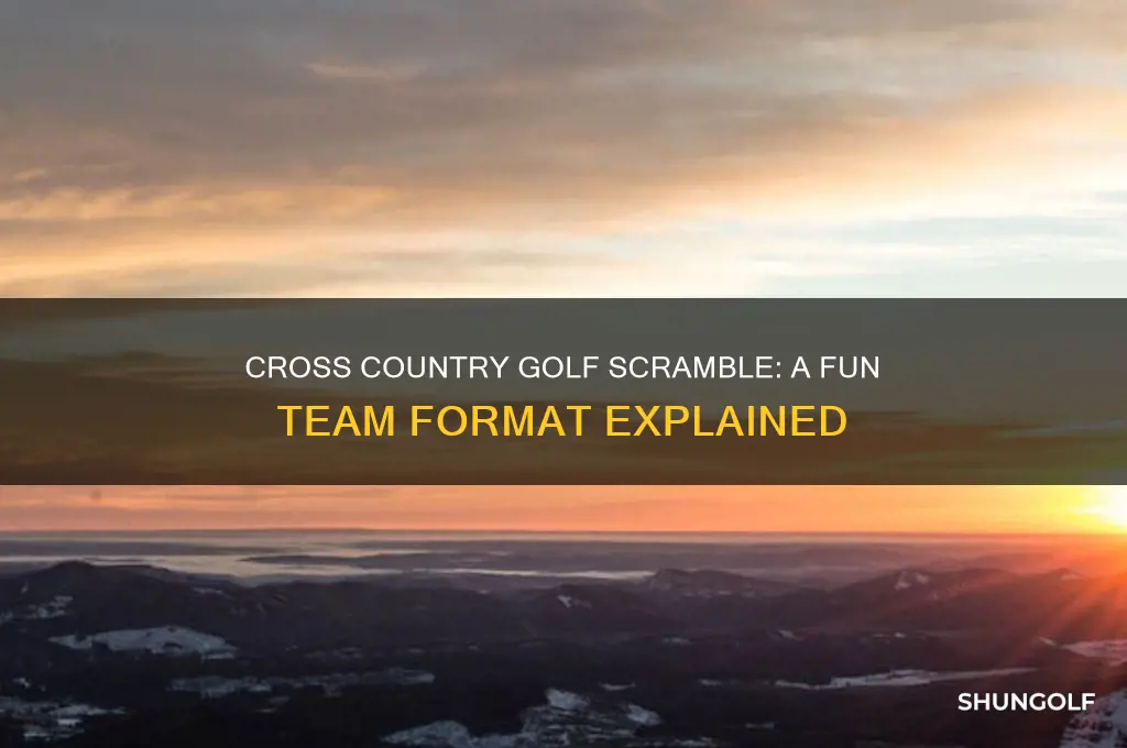 what is a cross country golf scramble