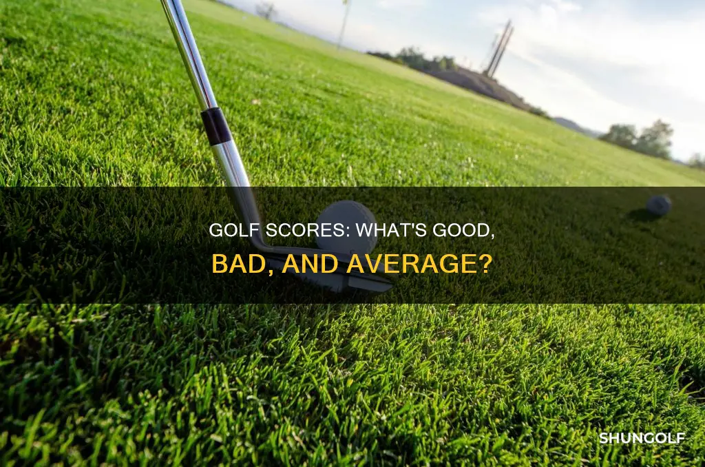 what is a decent golf score