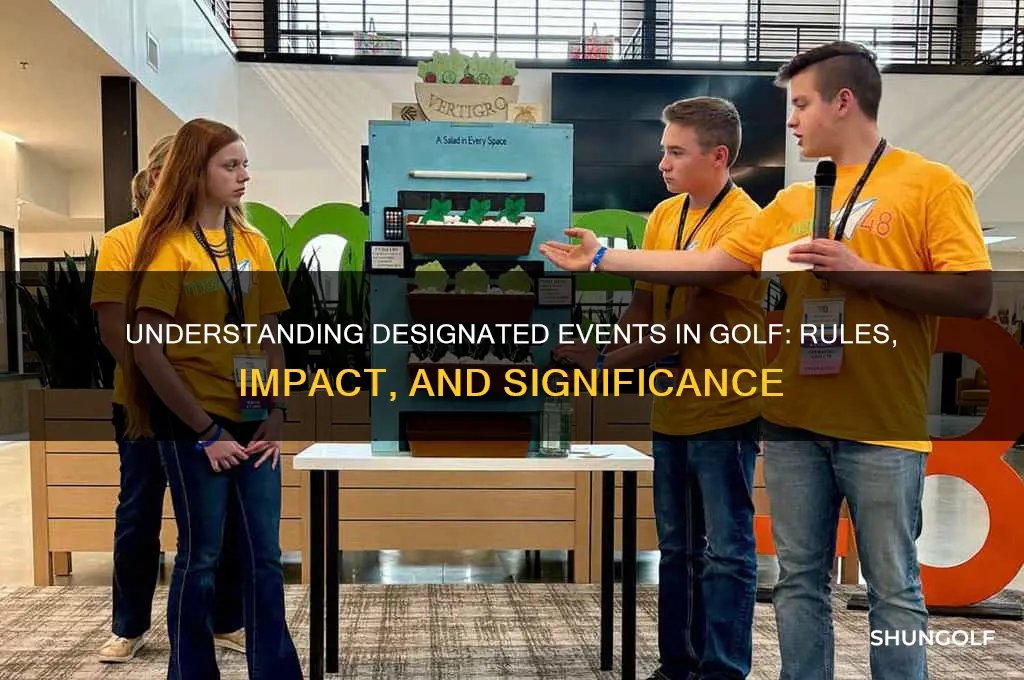 what is a designated event in golf
