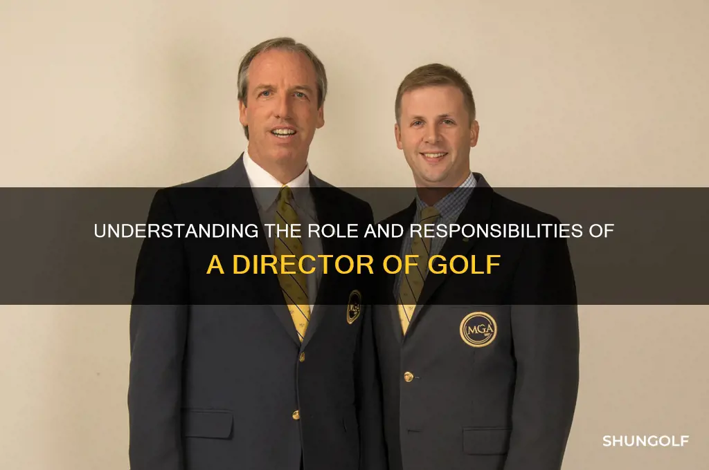 what is a director of golf