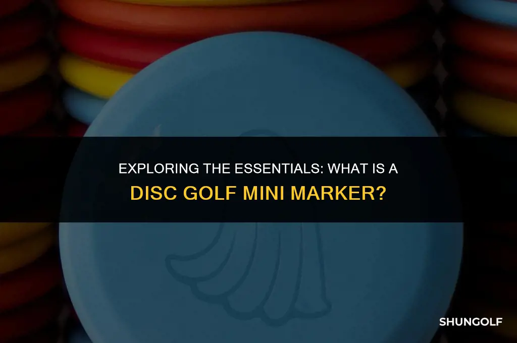 what is a disc golf mini marker