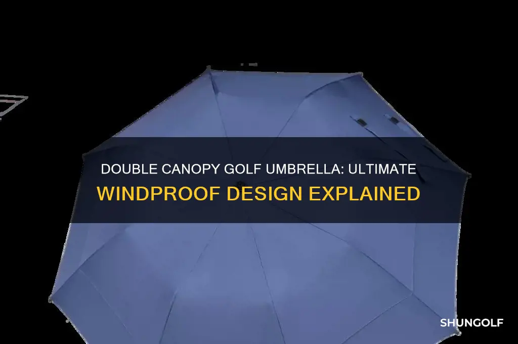 what is a double canopy golf umbrella