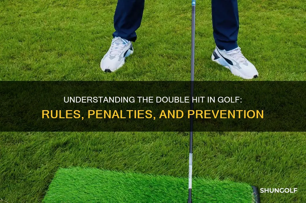 what is a double hit in golf