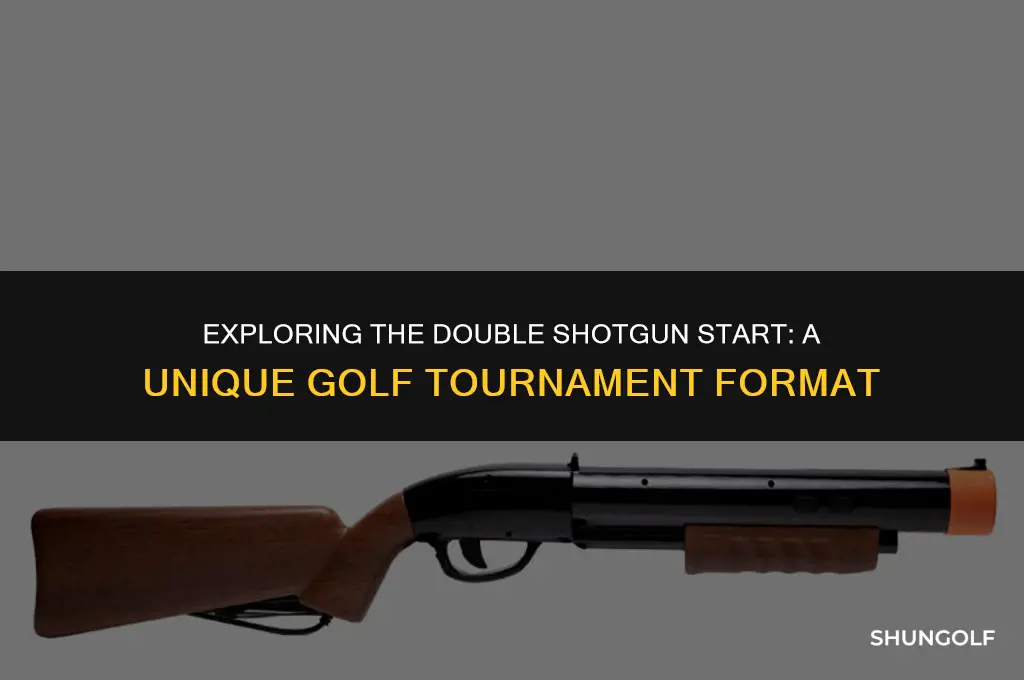 what is a double shotgun start in golf