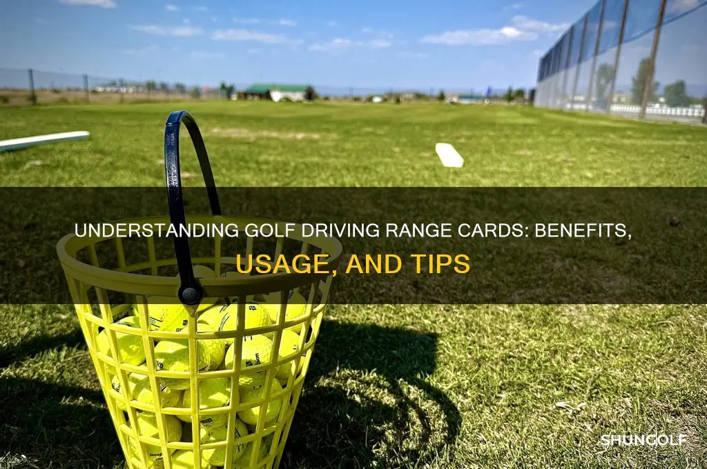 what is a driving range card for golf