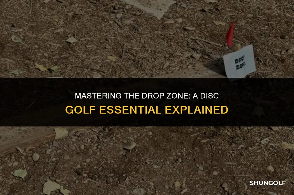 what is a drop zone in disc golf