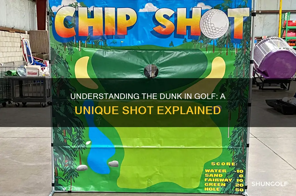 what is a dunk in golf