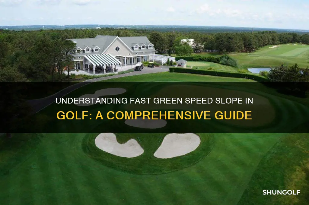 what is a fast green speed slope golf