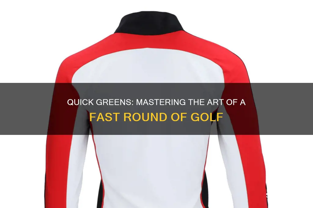 what is a fast round of golf