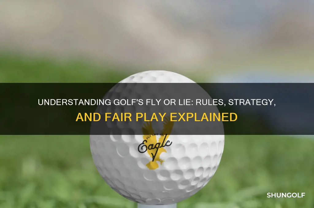 what is a fly or lie in golf