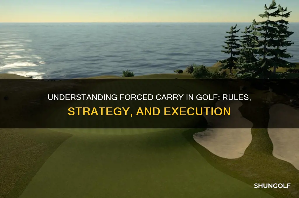 what is a forced carry in golf