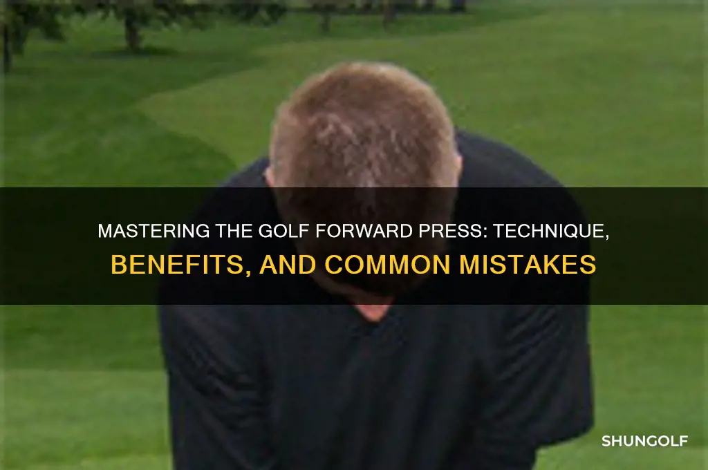 what is a forward press in golf