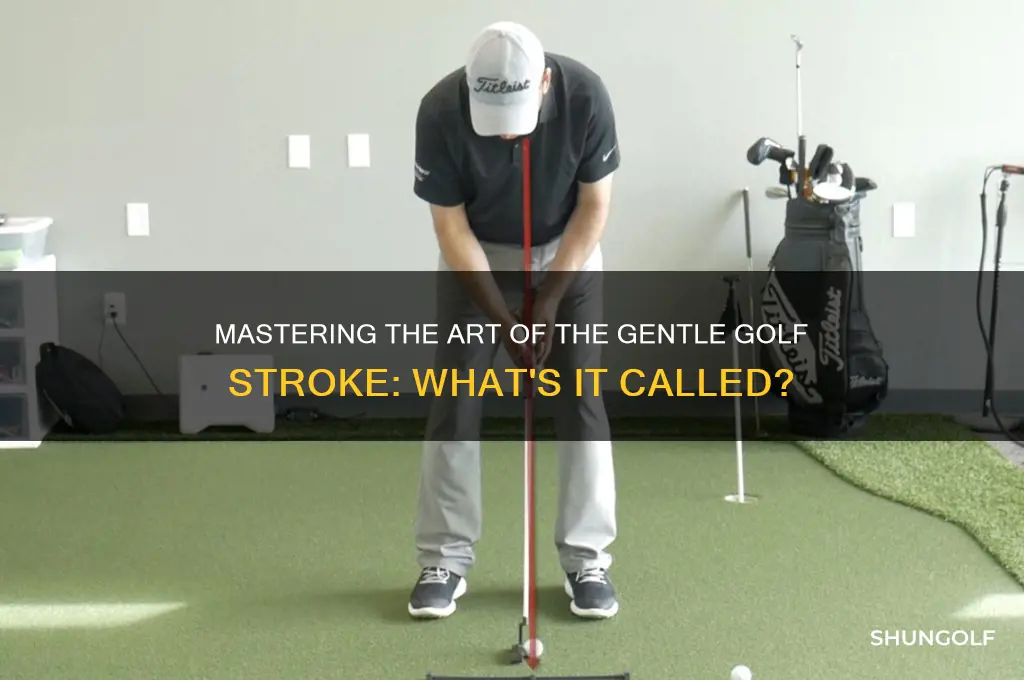 what is a gentle golf stroke called