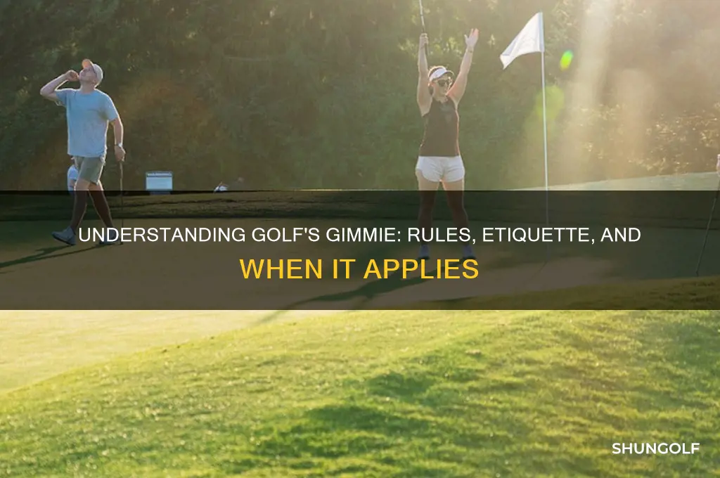 what is a gimmie in golf