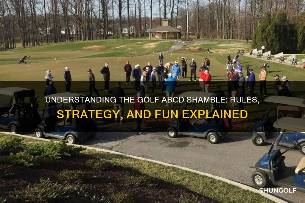 what is a golf abcd shamble