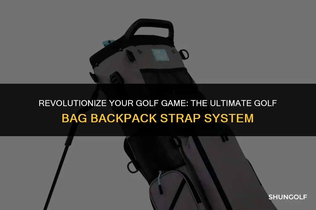 what is a golf bag backpack strap system