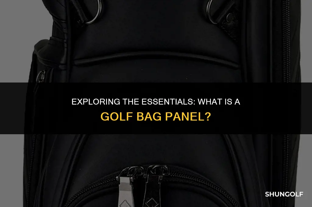 what is a golf bag panel