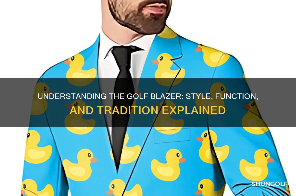 what is a golf blazer