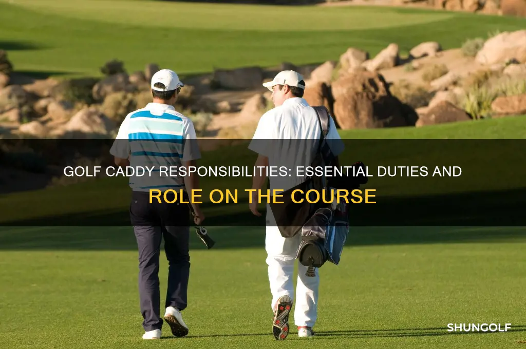 what is a golf caddy responsible for