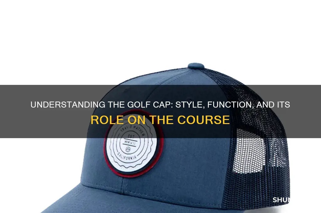 what is a golf cap