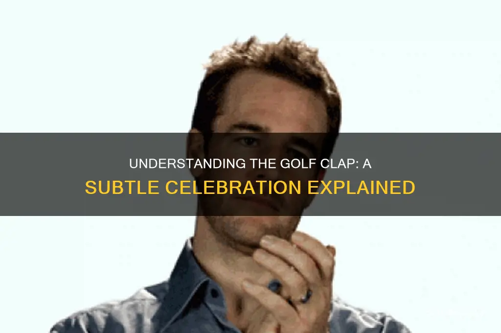 what is a golf clap celebration