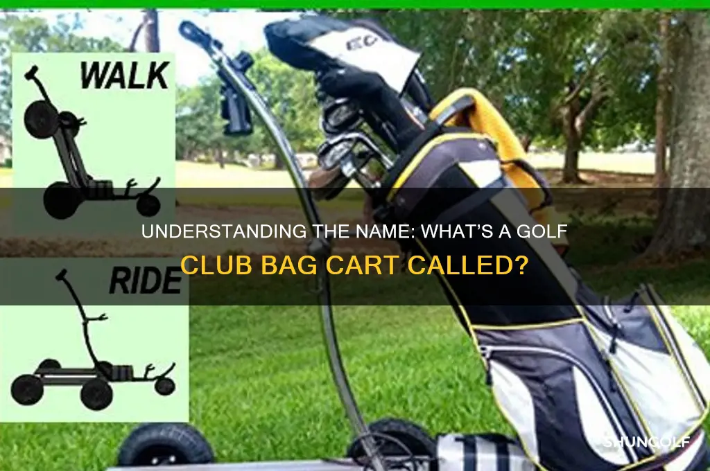 what is a golf club bag cart called