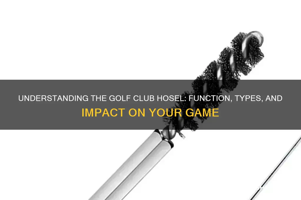 what is a golf club hosel