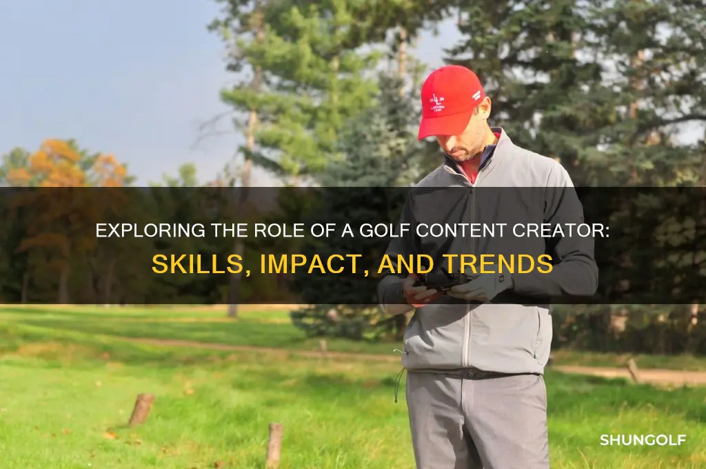 what is a golf content creator