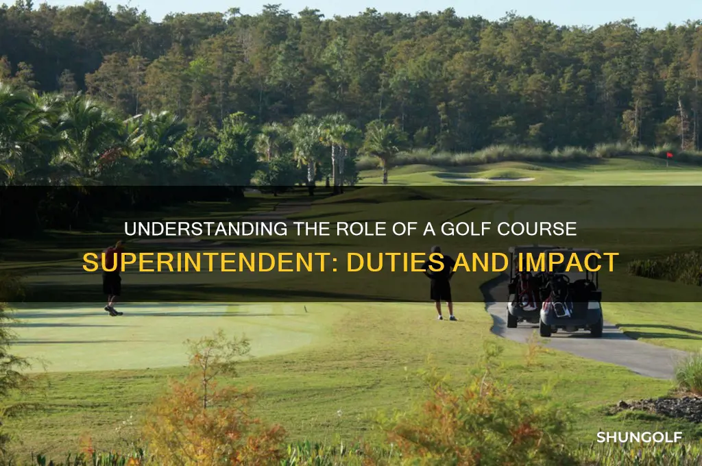 what is a golf course superintendent