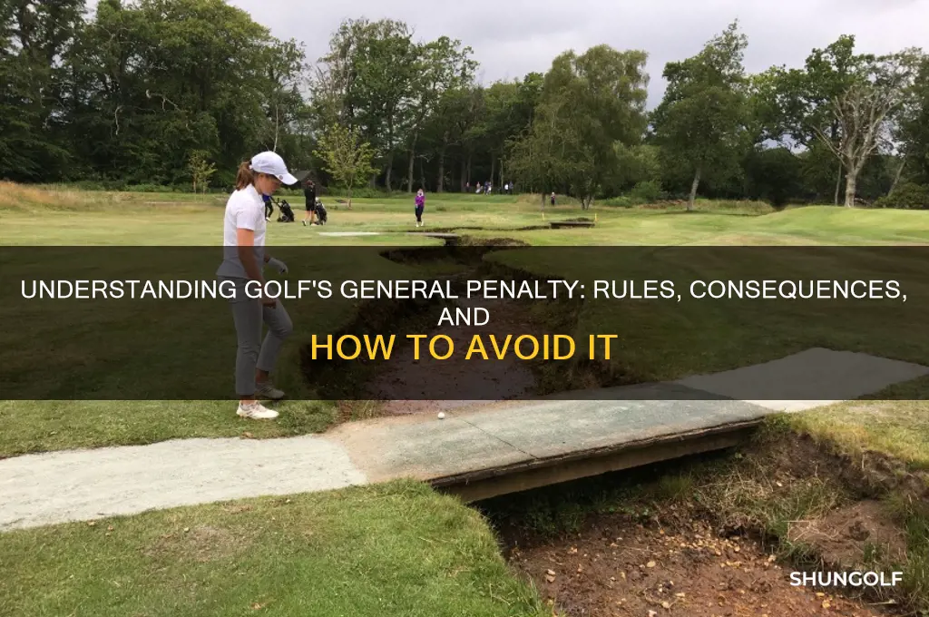 what is a golf general penalty