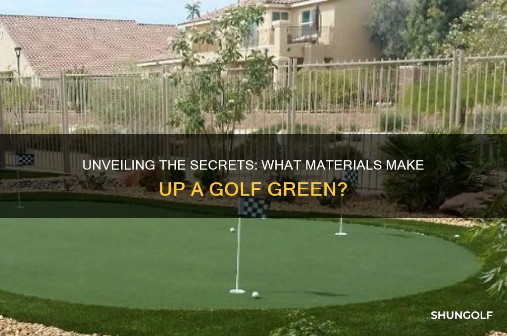 what is a golf green made of