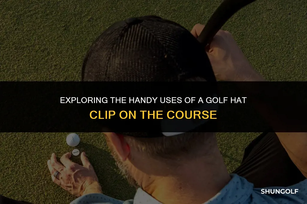 what is a golf hat clip used for