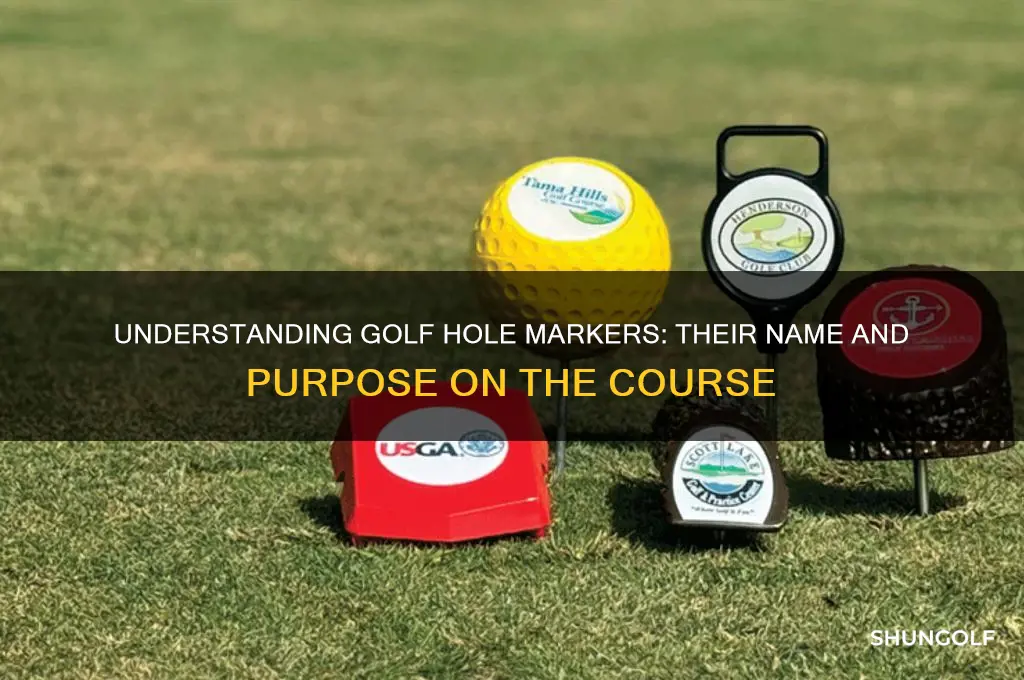 what is a golf hole marker called