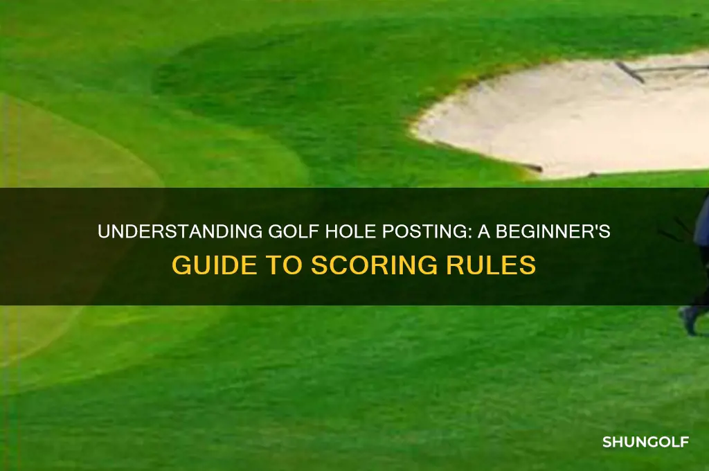 what is a golf hole posting