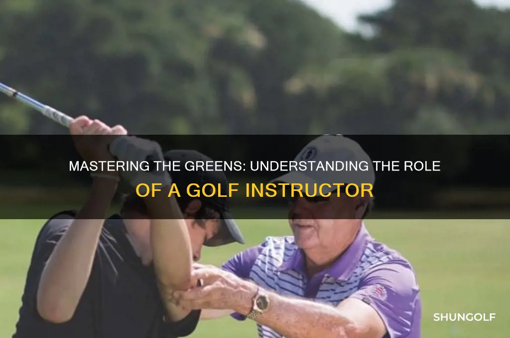 what is a golf instructor
