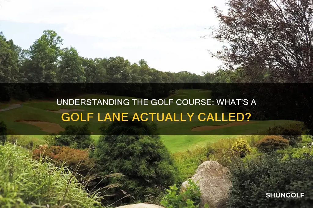 what is a golf lane called