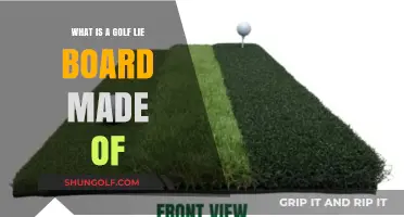 Understanding Golf Lie Board Materials: Composition and Construction Explained