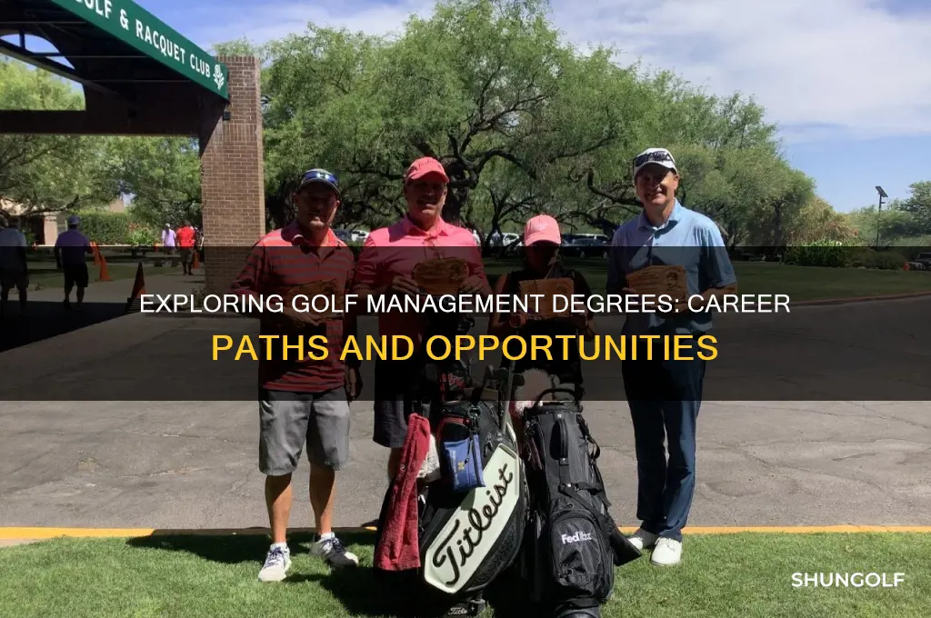 what is a golf management degree