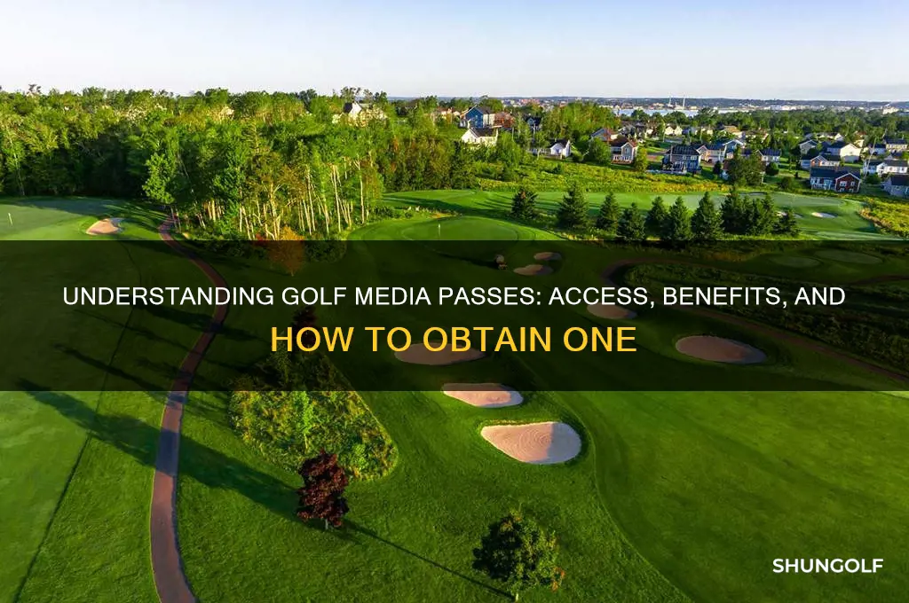 what is a golf media pass