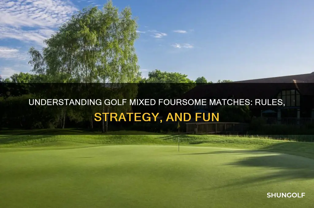 what is a golf mixed foursome match