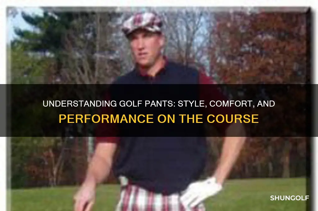 what is a golf pant